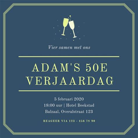 Gratis, verjaardag 50 jaar sjablonen en afdrukken 